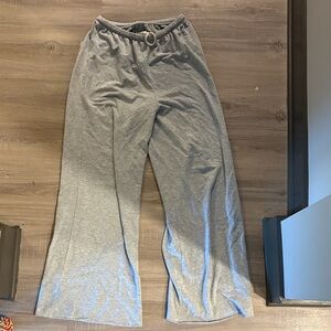 Aerie Light Gray Wide Leg Pants